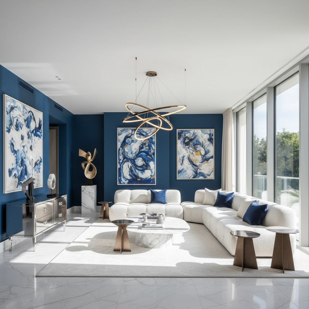 Tendances Couleurs 2026 : Pourquoi le bleu vibrant et le blanc éthéré s'imposent dans les intérieurs de Neuilly-sur-Seine