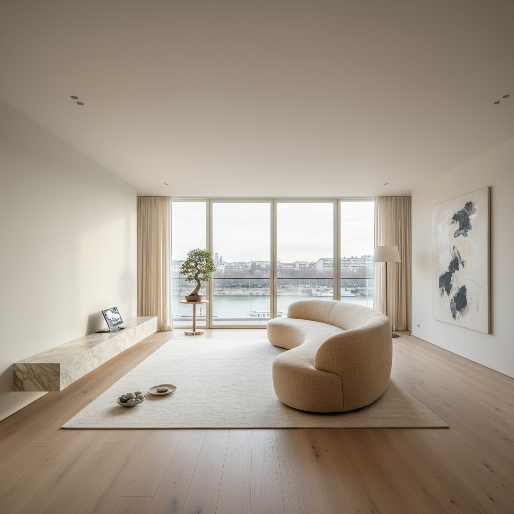 Le 'Silence Visuel' : Comment le minimalisme accueillant redéfinit le luxe dans les appartements de Neuilly-sur-Seine en 2026